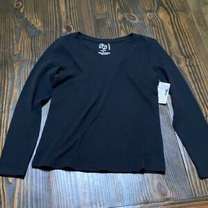 Fashion Bug Black Long Sleeve Tee